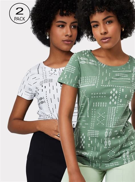 Buy Women Printed T-shirt - Pack of 2 Online at just Rs. 598.0 ...