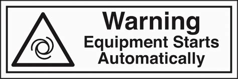 Image result for Machine Guarding Sticker Equipment Starts Automatically