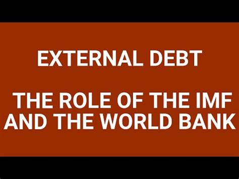 IMF and World Bank Video Lecture - Indian Economy for UPSC CSE
