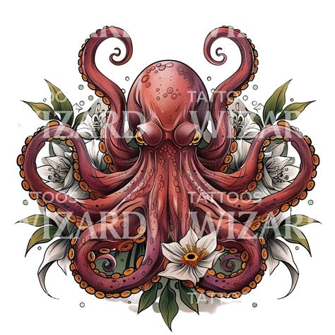 Giant Octopus Tattoo Designs