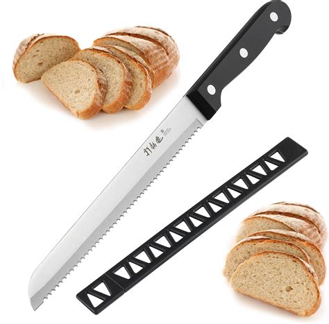 Amazon.com: HAMMER IRON ALLEY Bread Knife, HIA Stainless Steel 8 inch ...