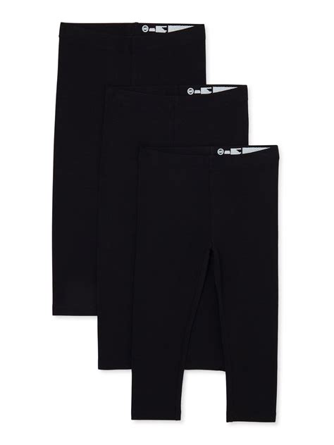 Buy Wonder Nation Girls Capri Leggings, 3-Pack, Sizes 4-18 & Plus ...