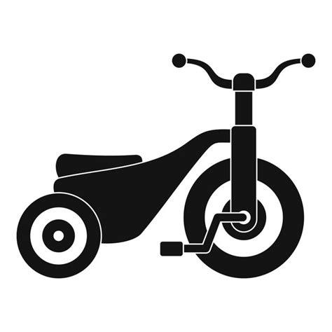 Boy tricycle icon simple illustration of boy tricycle vector icon for ...