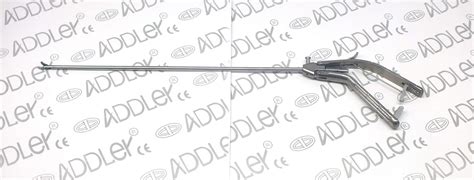 #ADDLER LAPAROSCOPY STORZ TYPE CURVED NEEDLE HOLDER 5MM SURGICAL ...