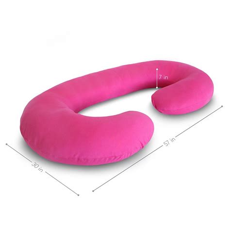 PharMeDoc Pregnancy Pillow - C Shaped Body Pillow for Pregnant Women