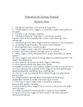 Image result for Pygmalion Reading