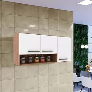 Spydergreen Engineered Wood 3 Door with 1 Shelves Wall Mounted Kitchen ...