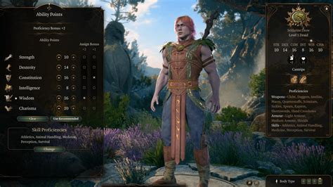 Baldur's Gate 3: Best races and ability scores for Druid class in BG3