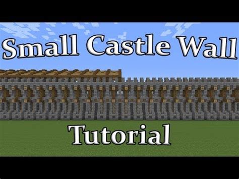 Image result for Minecraft Small Castle Wall Tutorial