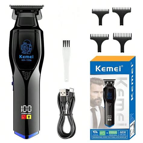 KEMEI KM-1556 Professional Barber Hair Trimmer Cordless Trimmer ...