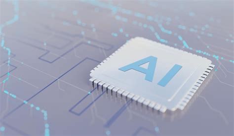 Processor chip artificial intelligence chip technology background 3d ...