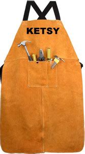 Ketsy 313 Leather Aprin Heat-Resistant Working Electric Welding Safety ...