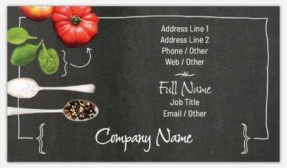 Food & Beverage Standard Visiting Cards Templates & Designs | Vistaprint