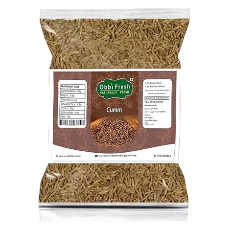 obbi fresh premium zeera | Whole Cumin Seeds | Whole Indian Spice (250 ...