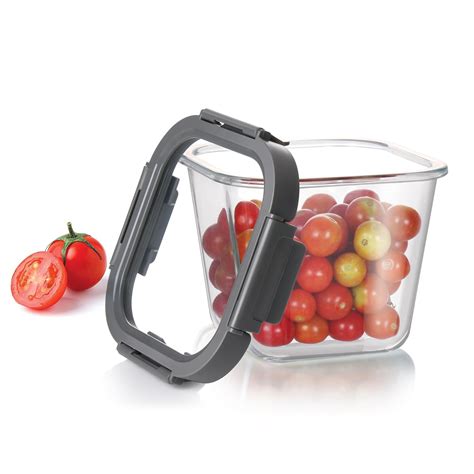 Treo By Milton Hi Borosilicate Clip Fresh Square Deep Container, 950 ml ...