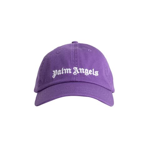 Palm Angels Classic Logo Cap 'purple/White' Price in India | Culture Circle