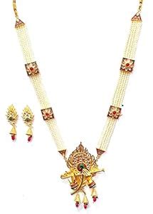 Buy RHOSYN Artificial Jewellery Traditional Ethnic Wear Gold Plated ...