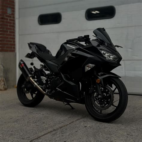 Black Kawasaki Ninja 400 Motorcycle