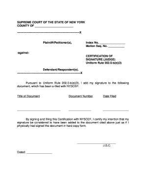 Fillable Online Joint Protocols for New York State Courts E-Filing ...