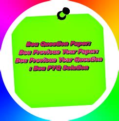 Beu Question Paper: Beu Previous Year Paper: Beu Previous Year Question ...