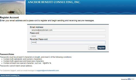 Receiving Encrypted Email - Anchor Benefit Consulting, Inc. | ZixAware