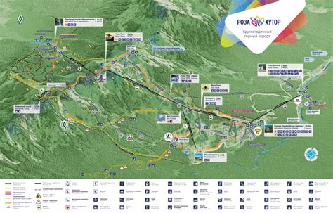 Роза Хутор. Стоимость посещения в 2020 году, карта и описание курорта ...