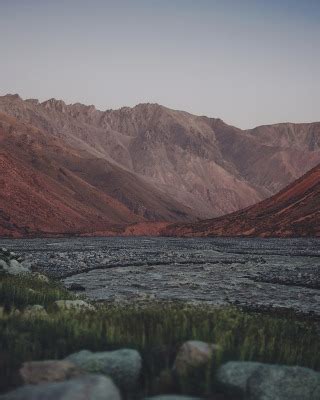 Download wallpaper grass, river, canyon, section nature in resolution ...