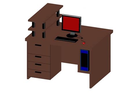 Computer Table Design Drawing 的图像结果