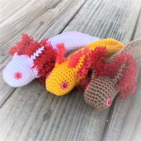 crochet axolotl