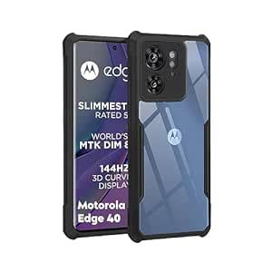 MobiSpiff Mobile Back Cover for Non-Yellowing Moto Edge 40 Phone Case ...