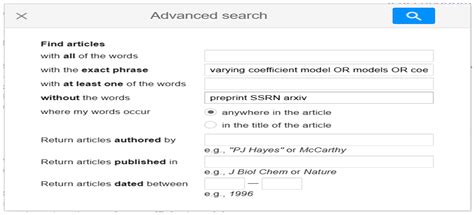 Publication Trends on the Varying Coefficients Model: Estimating the ...