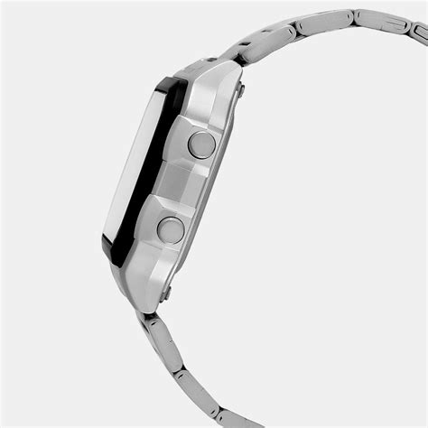 Casio Youth Men Quartz Black Dial Digital Stainless Steel Watch D099 ...