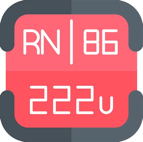 Radon Periodic Table Element 49290615 Vector Art at Vecteezy