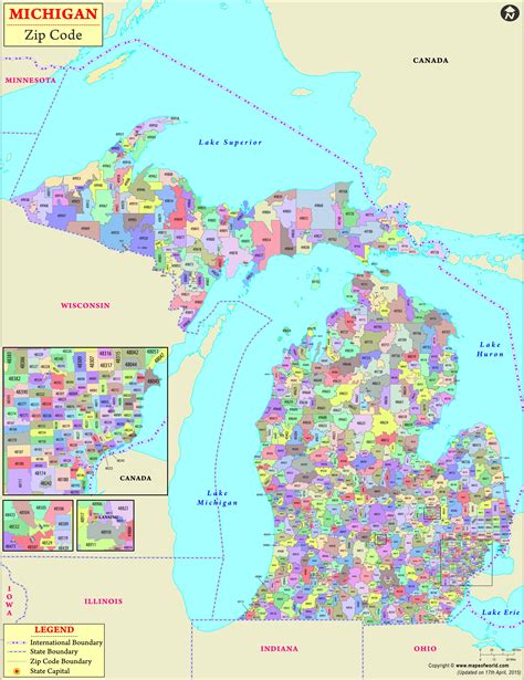 Michigan Zip Codes | Michigan Zip Code Map | List