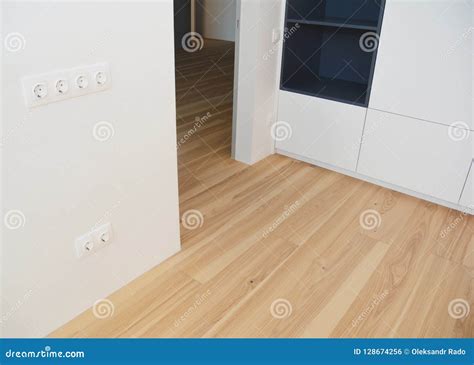 Wood Flooring with Modern Wooden Wall As Interior Room Design, Wall ...
