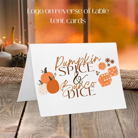 Pumpkin Spice and Bunco Dice Scorecards Set, Printable Instant Download ...