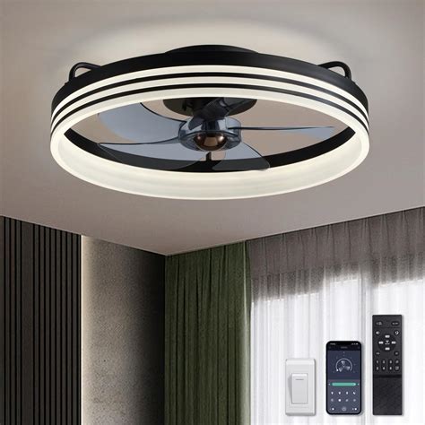 Ceiling Fans with Lights, Flush Mount Ceiling Fan with Lights and ...