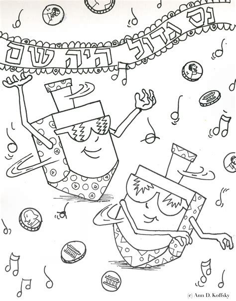 Chanukah Coloring Pages To Print at GetColorings.com | Free printable colorings pages to print ...