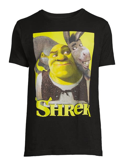 Shrek Men's and Big Men's Graphic Tee with Short Sleeves, Sizes S-3XL ...