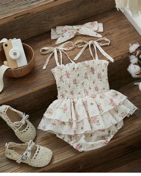 2 piece Baby Girl Summer Smock Bodysuit | Baby girl clothes, Baby girl newborn, Cute baby clothes
