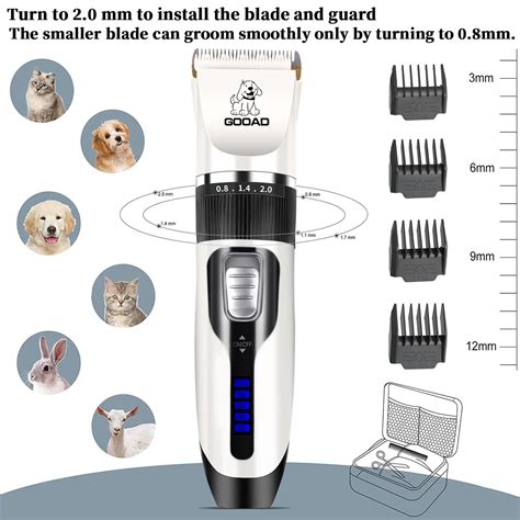 Dog Clippers, Professional Dog Grooming Kit, Cordless Dog Grooming ...