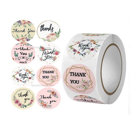 Thank you Sticker Roll - G – Resin Store Surat