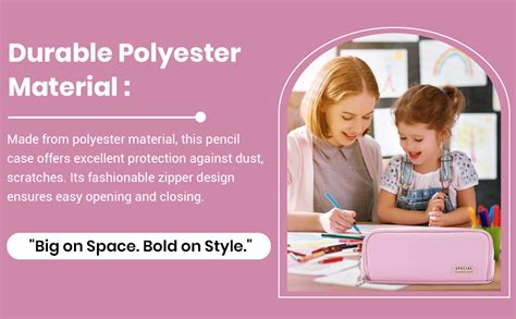 Buy INOVERA (LABEL) Polyester Stationery Pencil Pouch | Large Capacity ...