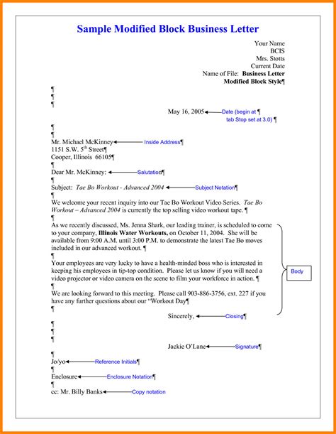 Basic Structure of a Letter 的图像结果