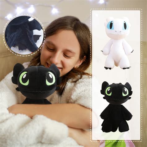 Toothless Plush Black 30CM How to Train Your Dragon Toothless Toy Toothless Dragon Plush Stuffed ...