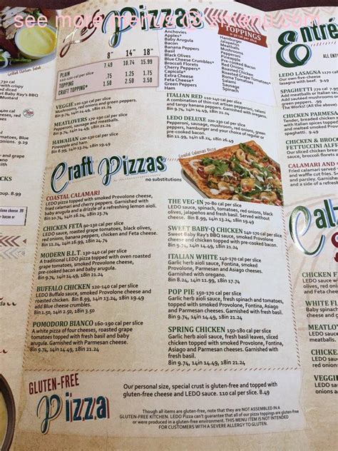 Image result for Ledo Pizza Menu