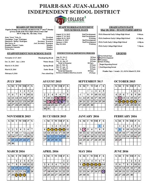 San Juan Unified Calendar