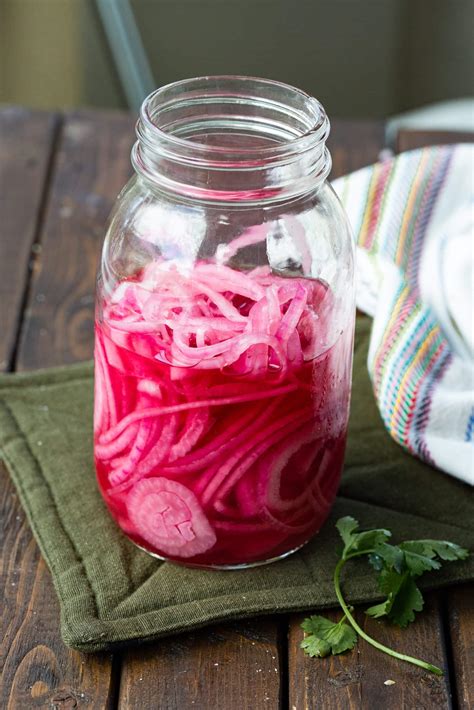 Pickled Red Onions - Oh Sweet Basil