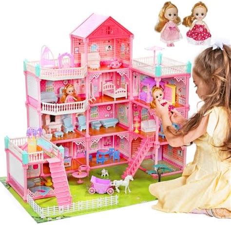 Barbie Malibu House 2-Story, 6-Room Dollhouse with Transformation ...