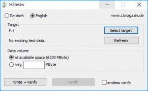H2testw 1.4 - Download for PC Free